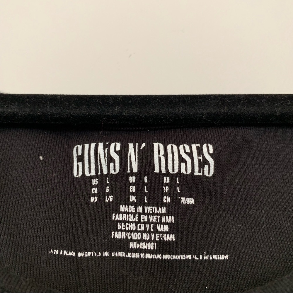 Guns N Roses Crop Ruffle Tank - Picture 3 of 4